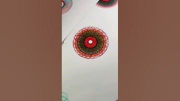 4-Color Spirograph Art #spirograph #satisfying #relaxing #asmr #art #shorts  #satisfying #relax