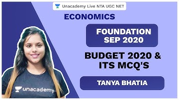 Foundation Sep 2020 | Budget 2020 & Its MCQ