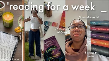 vlog| 🦌 reading the Throne of Glass series in one week... (and now I need therapy) spoiler free!