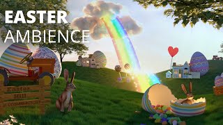 EASTER AMBIENCE - Relaxing ASMR with Easter Bunny Eggs Candy and Bird Sounds screenshot 5