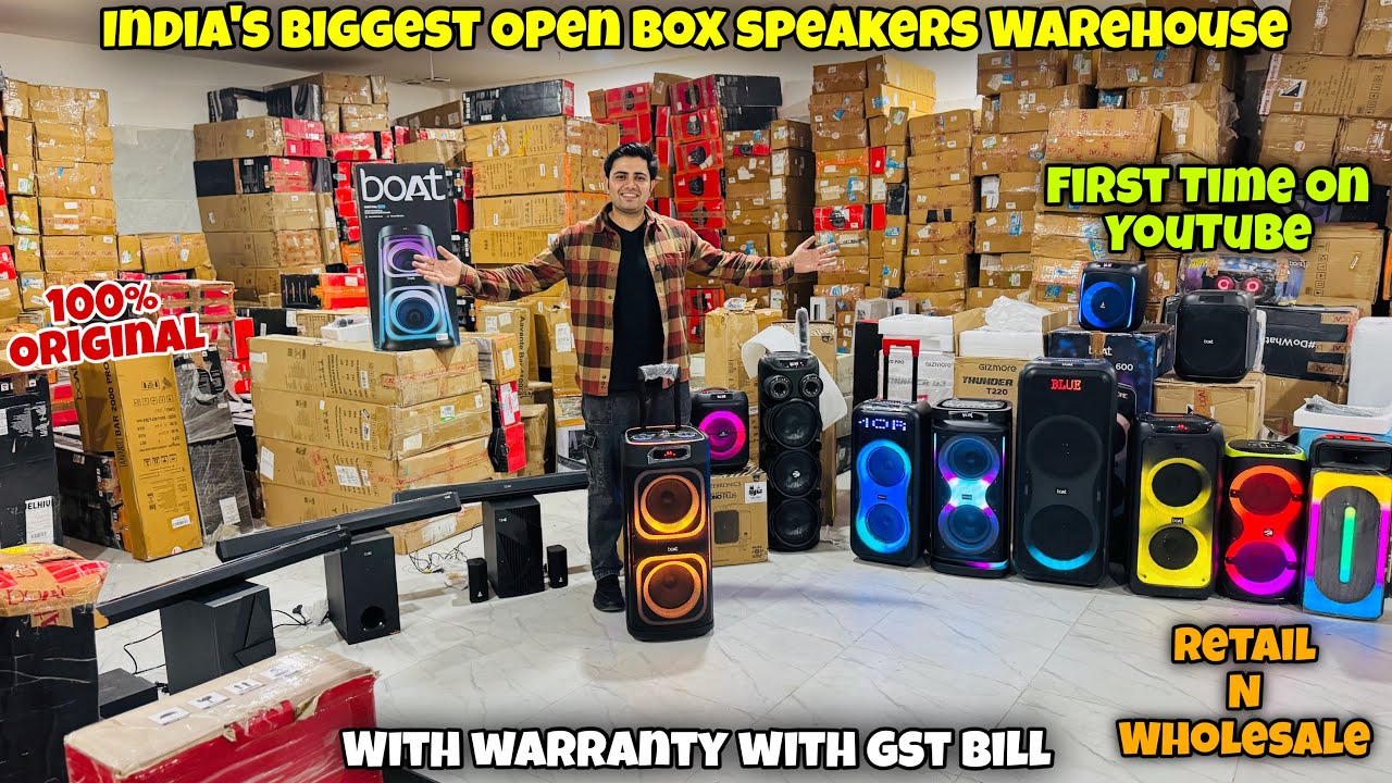 Open Box Speakers|With Warranty with Gst Bill | Retail n Wholesale|90% Off | Delhi Deals | Dl84vlogs