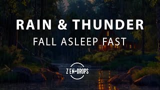 3 Hours of Gentle Night Rain, Rain Sounds for Sleeping - Rain & Thunder Sounds for Relax, Study.