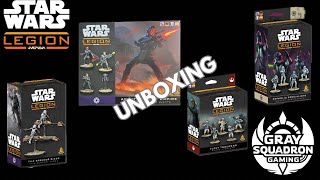 Star Wars Legion Unboxing: Agents of the Empire, Speeder bikes, fleet trooper, and more