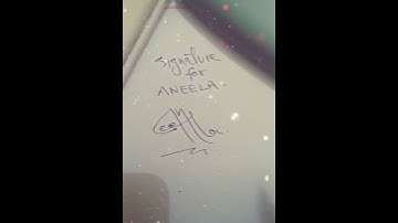 Aneela Name Signature “ ❤️