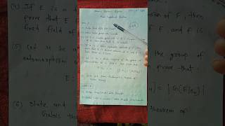 MSc 2nd sem most important question paper advanced Abstract Algebra Unit 1 important