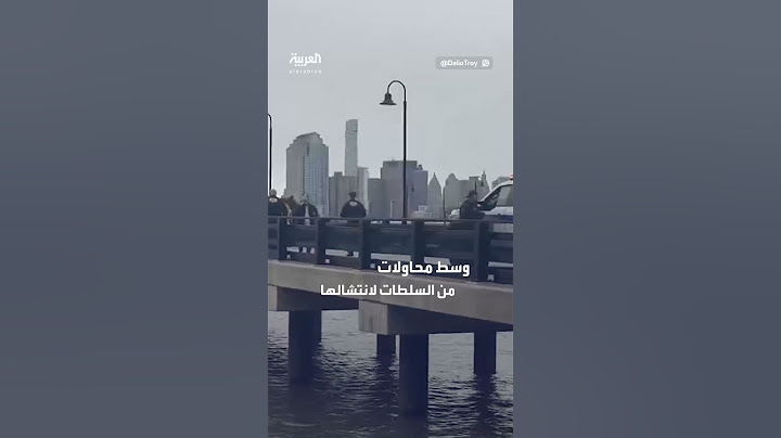 اللحظات الأولى لغرق مروحية أميركية في نهر هدسون