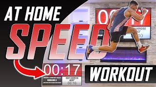 At Home SPEED Workout for Athletes (No Equipment Needed)