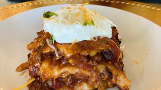 Delicious Mexican Quesadilla Casserole! | EstherDees Kitchen