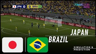 JAPAN vs. BRAZIL 2025 International Friendly Match Full Match Simulation / Prediction