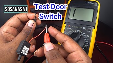 How to test a Computer Door Switch using a Digital Multimeter model DT9205A