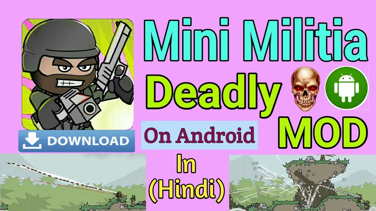 Mini Militia Deadly MOD! Mini Militia Death Sprayer MOD Rocket