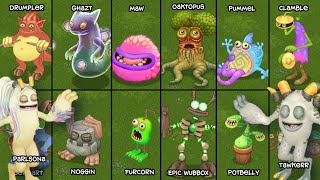 Plant Island Full Song but Each Monster is Zoomed in! (Sounds Better)
