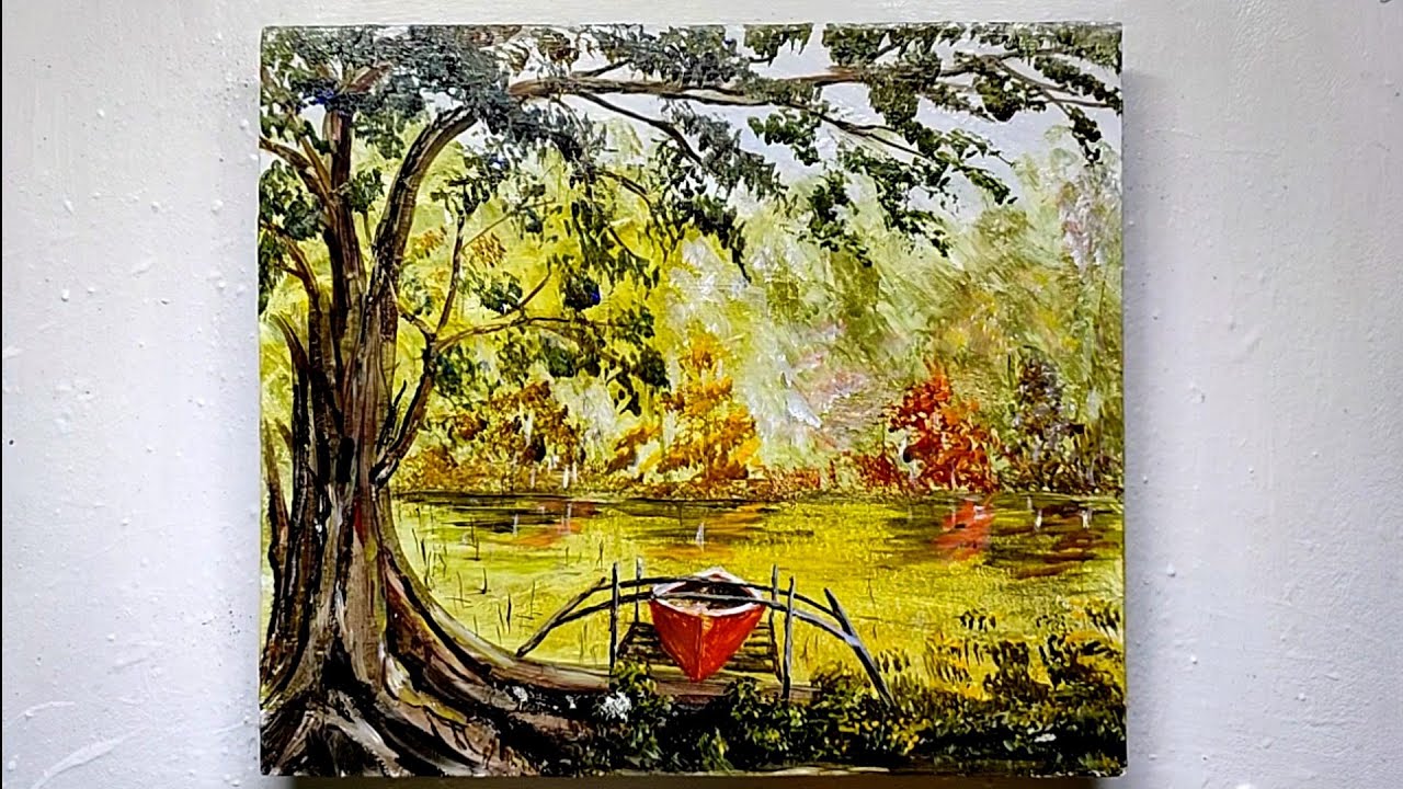 How To Paint A Boat Docked On The Beach acrylic Painting For Beginners how-to-paint-a-boat-docked-on-the-beach-acrylic-painting-for-beginners