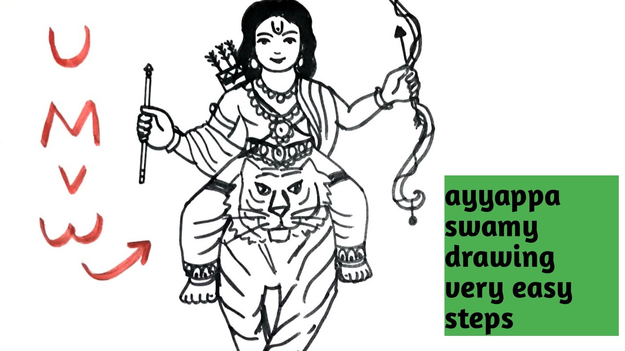painting of ayyappan swamy on my YouTube channel #ayyappan #ayyappaswa... |  TikTok