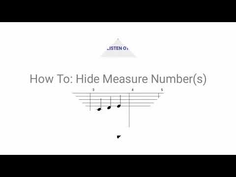 Maestro: How To Hide Measure Number(s)