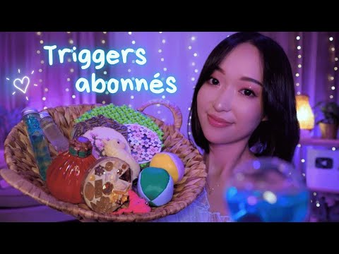 ASMR 1H 🌙 Spécial Triggers des Abonnés 😍 17 Objets pour Vous Détendre 💤