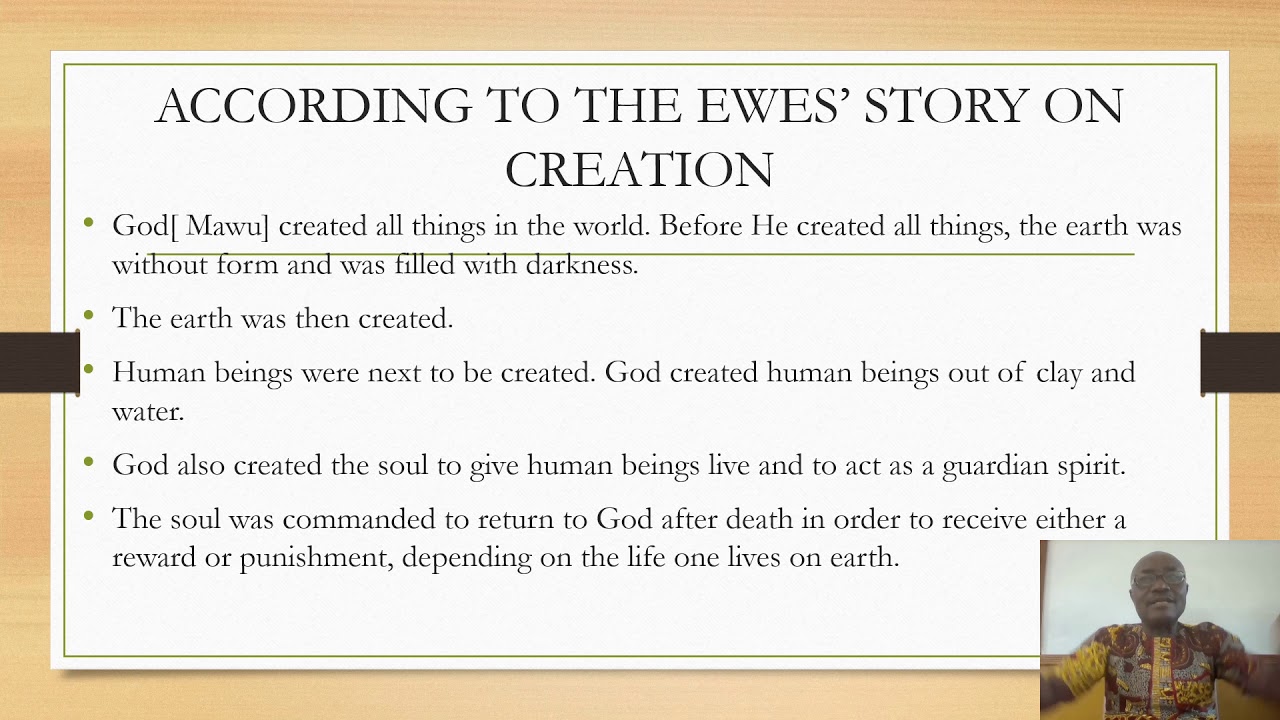 CREATION STORY ACCORDING TO EWES JHS 1 YouTube CREATION STORY ACCORDING TO EWES JHS 1 YouTube