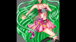 ♡ Drawing tutorial - How to draw and color manga - Green hair - sailor Moon ♡ screenshot 4