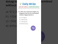 Max Datagram Size in IPv4 Without Fragmentation | UGC NET CS MCQ | Daily MCQs #ugcnetcomputerscience