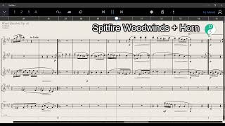 Spitfire Woodwinds + StaffPad | Wind Quintet, Op. 43, Carl Nielsen