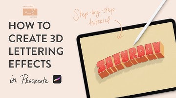 Creating 3D Lettering with Extrusions and Shadows in Procreate