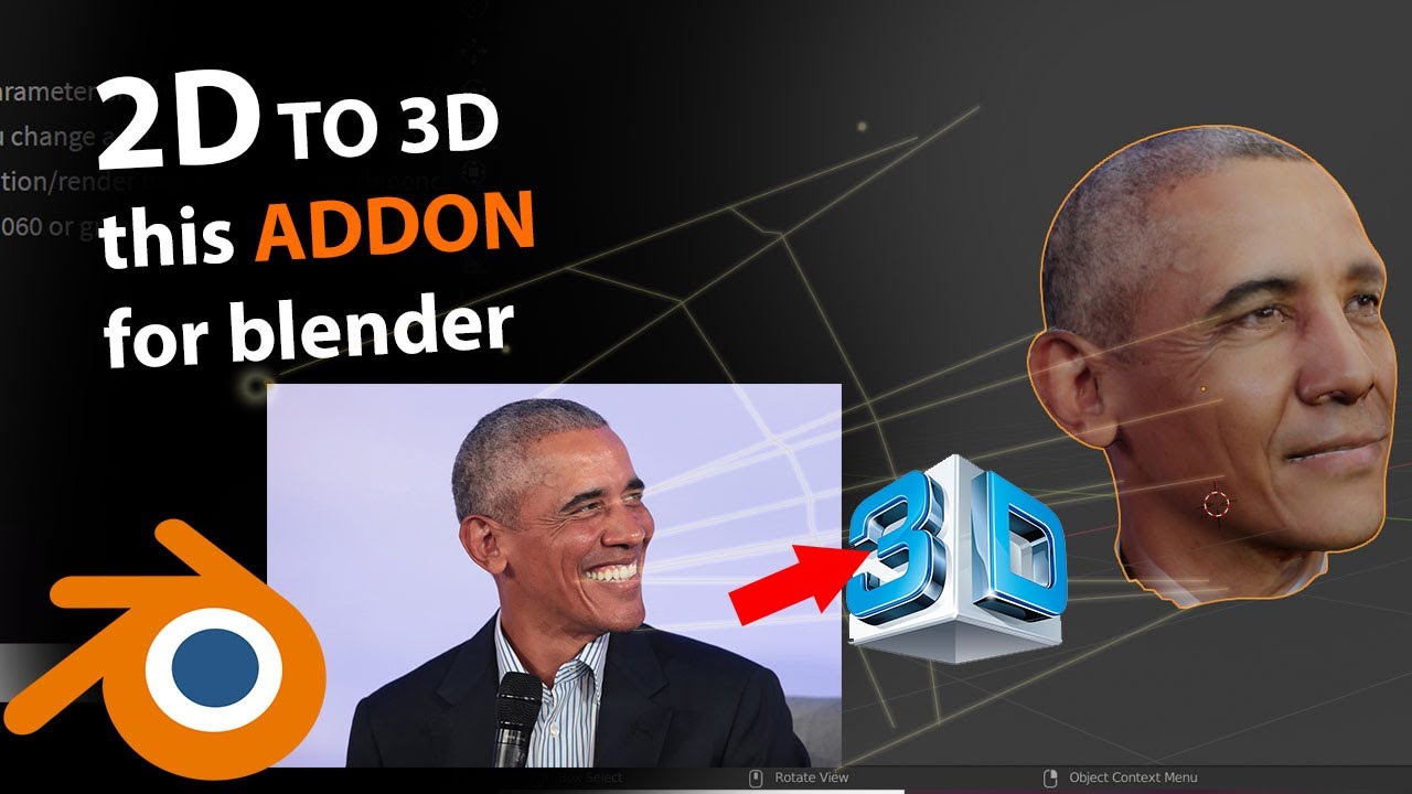 convert 2d images 3d with this blender tool - YouTube