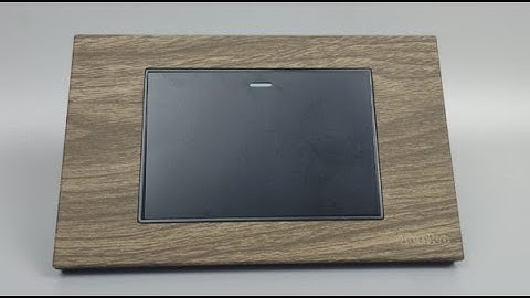 Công Tắc Điện Âm Tường Mặt Vân Gỗ Bo Viền Vàng Thương Hiệu Nhật I Tenko.com.vn