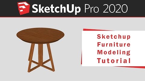 How to Model a Dining Table in Skechup | Sketchup Furniture Modeling Tutorial-Sketchup for Beginners