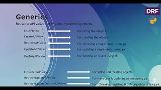 Django DRF Generics Explained | ListCreateAPIView, RetrieveUpdateAPIView, RetrieveUpdateDestroyAPIVi