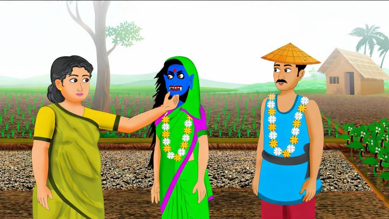কৃষকের বউ ভূত | Horror Bengali Moral Story | Animated Cartoon Story | Golpo Cartoon 