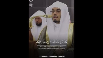 ﴿مَن جاءَ بِالحَسَنَةِ فَلَهُ خَيرٌ مِنها﴾ من سورة النمل .. الشيخ ياسر الدوسري 🤍..