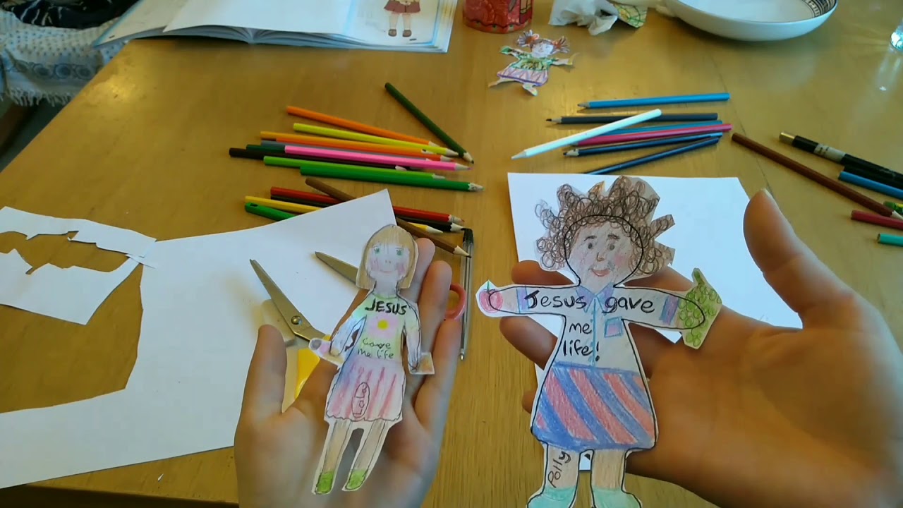 CAMEO craft - the Girl Jesus raised from the dead. (Jairus' daughter ...