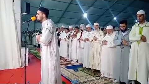 القارئ معاذ الدويك .. يتألق بتلاوه خاشعه  في المصلى المتنقل العملاق في المغرب .