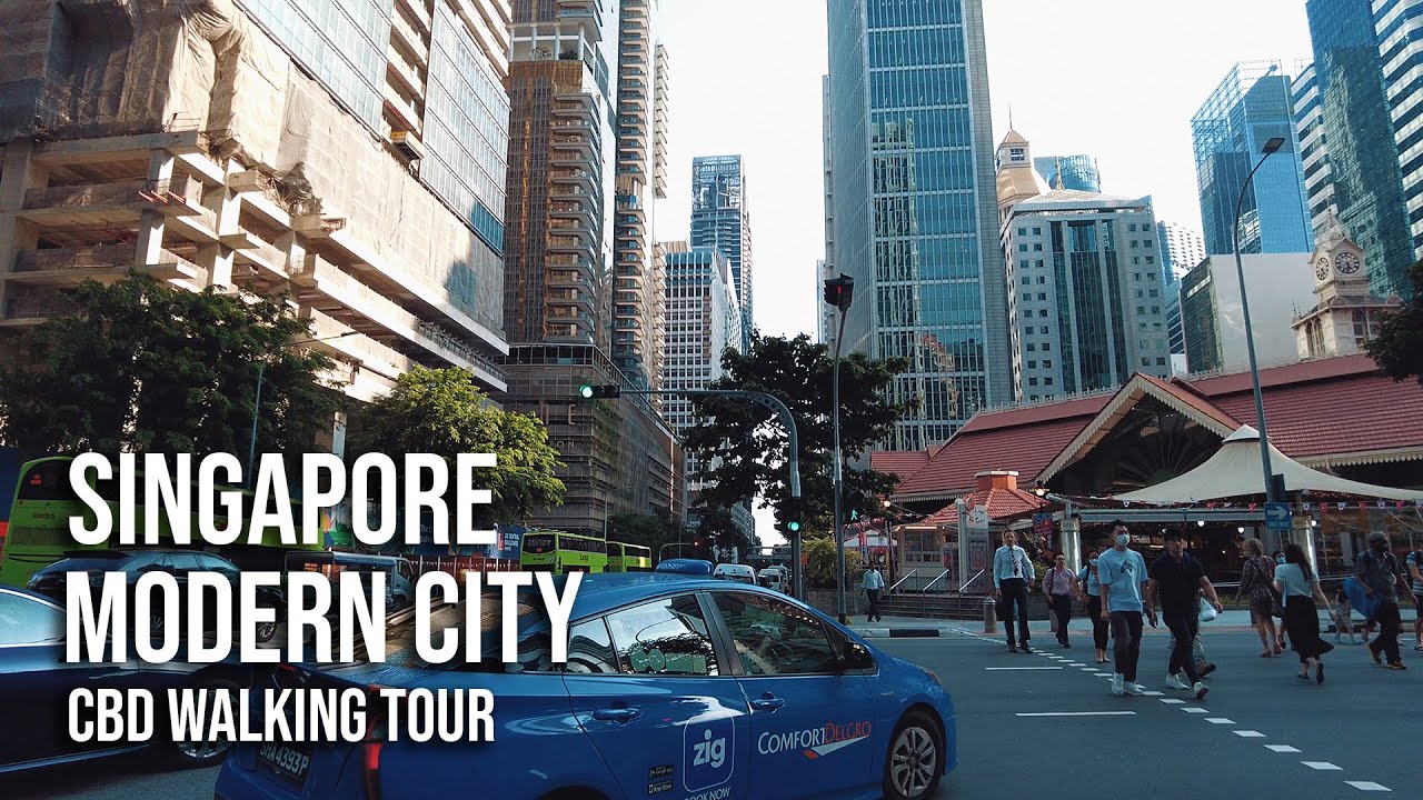【4K】Singapore Modern City CBD Walking Tour | Virtual Tour | 2022 Updates