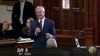 Sen. King closing remarks on SR 5