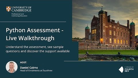 Python Assessment: Live Walkthrough and Q&A | December 2025