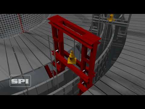 Slipform Animation Process Cylinder Concrete 