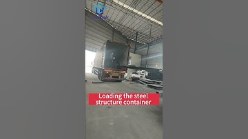 Loading the steel structure container now  #engineering #construction #steelstructurebuilding #plant