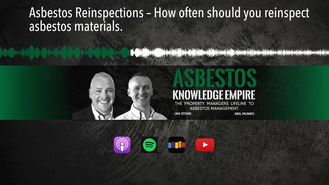 Asbestos Reinspections – How often should you reinspect asbestos materials. Asbestos Reinspections – How often should you reinspect asbestos materials.
