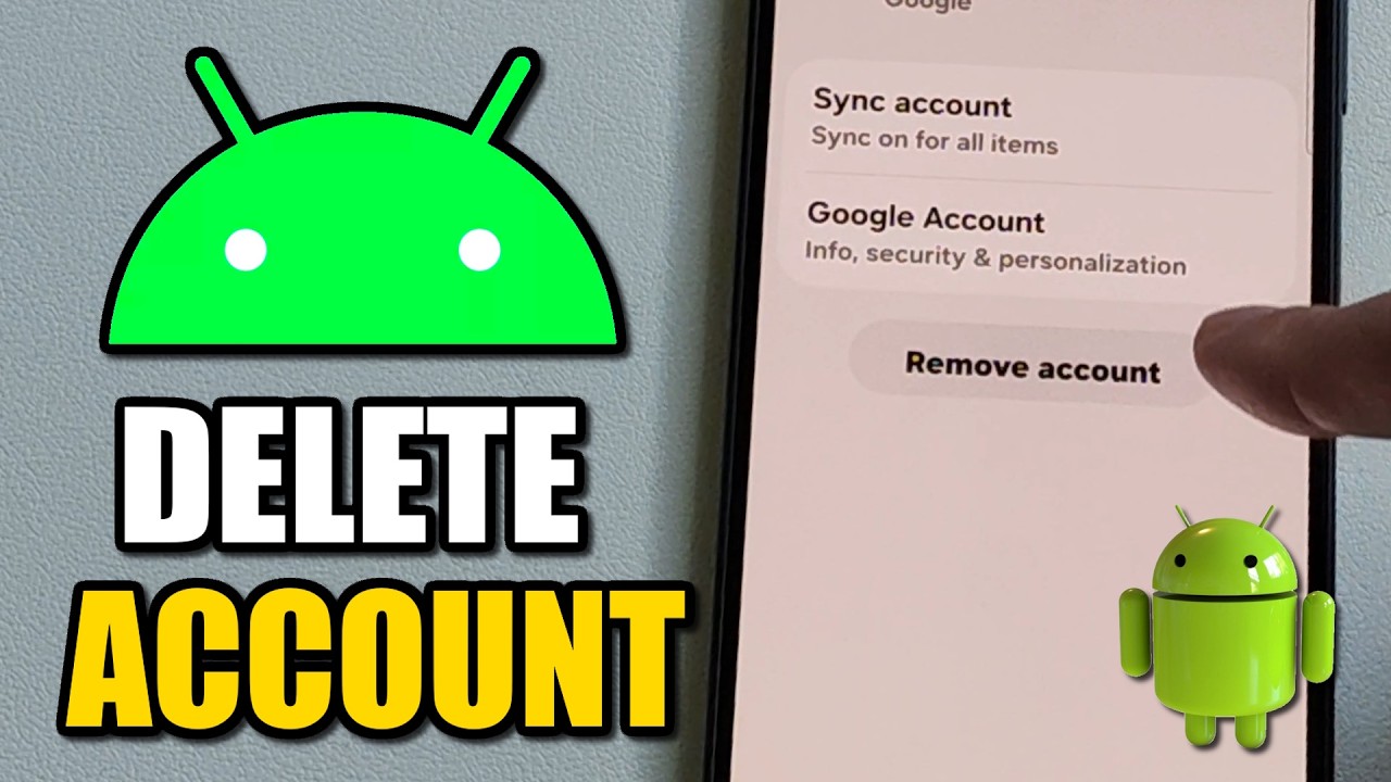 How to Remove Google Account From Android Phone - Easy Tutorial - YouTube