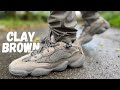yeezy 500 clay brown on feet