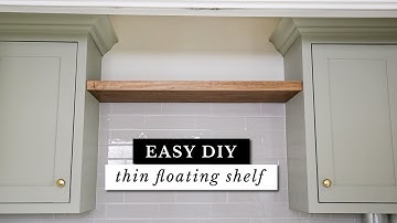 Easy THIN Floating Shelf DIY