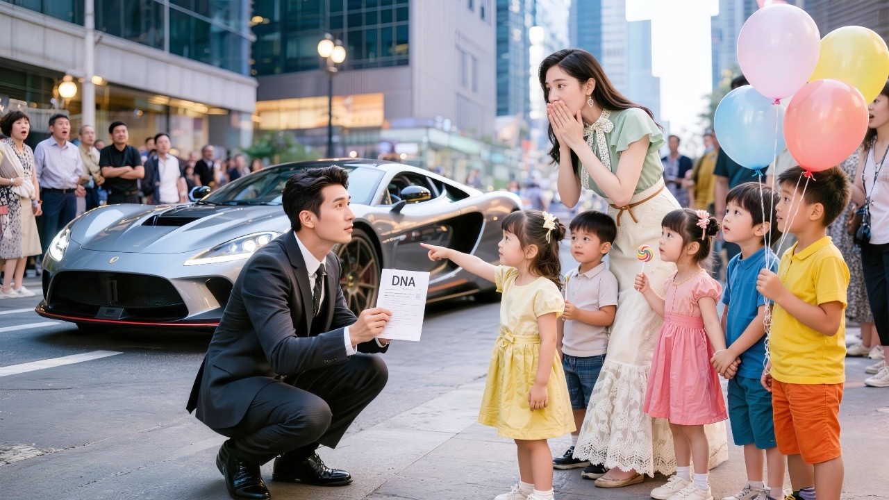 【DUBLADO】Uma noite juntos, ela some. Cinco anos depois, cinco mini-CEOs aparecem na rua!