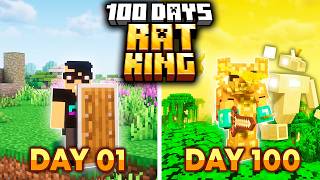 I survived 100 DAYS as the RAT KING in Minecraft - THE MOVIE