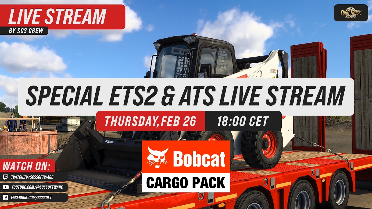 First Look at the @BobcatEMEA Cargo Pack for ETS2 & ATS! 🚛💨