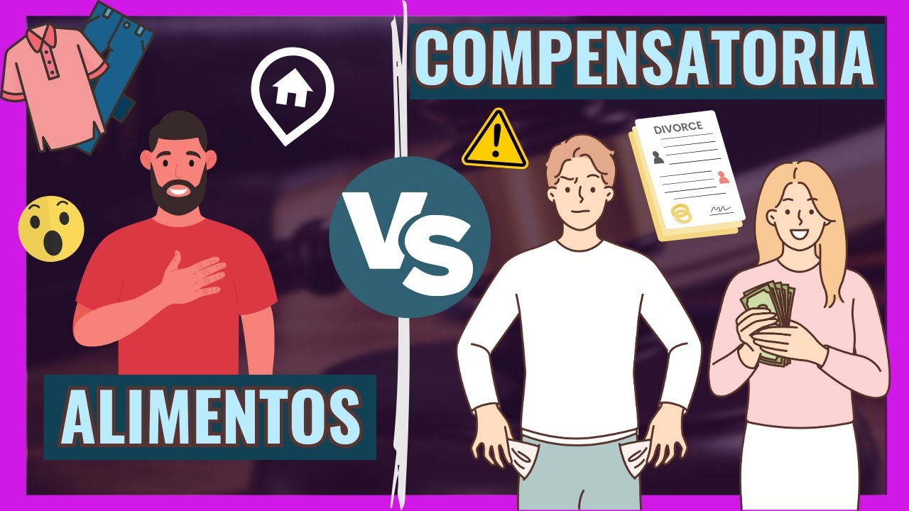 💰  PENSIÓN COMPENSATORIA VS ALIMENTOS【DESCUBRE sus DIFERENCIAS con  EJEMPLOS】