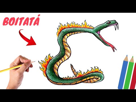 How to Draw the Boitatá from Brazilian Folklore