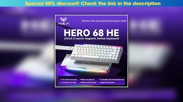 Review AULA HERO 68HE Magnetic Switch Keyboard Rapid Trigger 8K Return Esports Gamer Keyboard RGB W