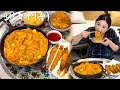 Real Mukbang:) Spicy Mala-cream Tteokbokki &amp; Fried Shrimp... How much is it all?