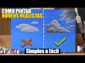 Como pintar NUVENS REALISTAS - Tutorial completo PINTURA A ÓLEO | HOW TO PAINT REALISTIC CLOUDS